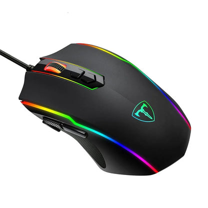 USB Wired Gaming Mouse – 1600 DPI, 6 Buttons, Silent, Backlit, Ergonomic for PC/Laptop